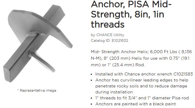 Anchor 8in Midstrength